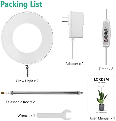 LORDEM Grow Light, Full Spectrum Plant Light for Indoor Growing - Image 6