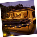 NUOBESTY 4Pcs LED Solar Ground Lamps Black Plastic Metal Waterproof - Image 4