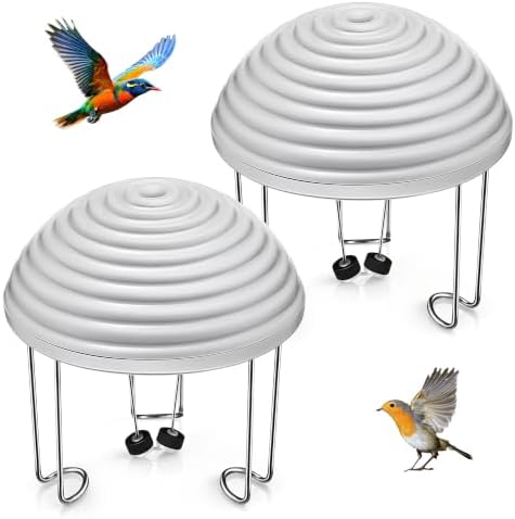 2 Pack Bird Bath Water Circulator, Battery Powered Water Agitator for Birdbath, Quiet Waterproof Bird Bath Bubbler Creates Ripples & Attracts Birds for Outdoor Patio Garden (Gray) by Chitidr