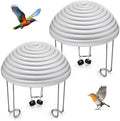 2 Pack Bird Bath Water Circulator, Battery Powered Water Agitator for Birdbath, Quiet Waterproof Bird Bath Bubbler Creates Ripples & Attracts Birds for Outdoor Patio Garden (Gray) by Chitidr