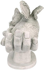 Design Toscano KY69909 in His Hands Cat Pet Grave Memorial Outdoor Garden Statue Monument, 15 inches wide, 12 inches tall, Handcast Polyresin, Antique Stone Finish - Image 6