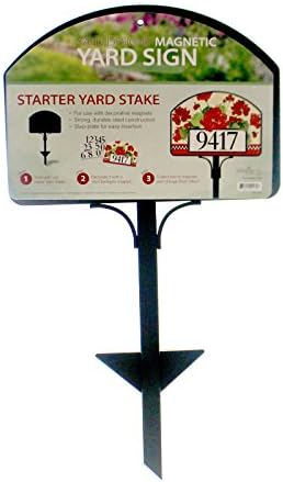 Yard Stake for Yard DeSigns,Black,14 in. w x 25 in. h. by YARD+DESIGN