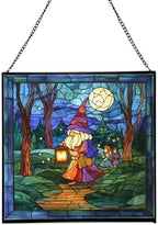 Gnome with Lantern Stained Glass Suncatcher – Square Hanging Window Panel for Home, Garden, Nursery, Halloween, Christmas, Memorial Day – Whimsical Glass Art Gift for Gnome Lovers ihs2et by Unknown