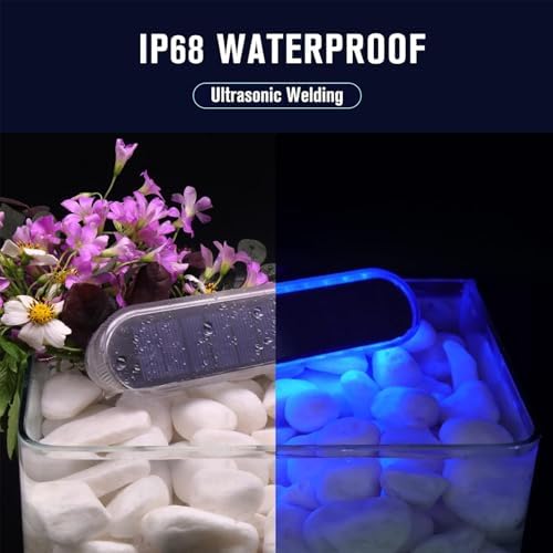 Blue Solar Lights Outdoor Waterproof Boat Dock Deck Step Solar Powered - Image 5