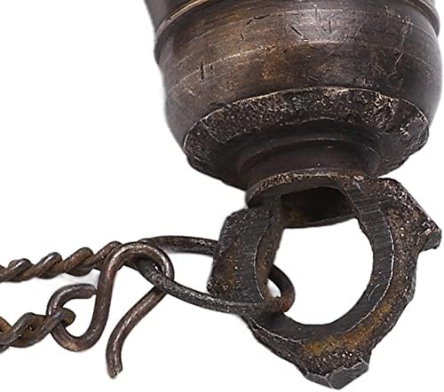 Nepalese Handmade Copper Dinner Bell, Cast Iron Hanging Wall Bell, Loud Clear Sound Decorative Bell for Door Fence Pillar Kitchen Farmhouse Outdoor Indoor Use - Image 7