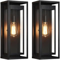 19 Inch Outdoor Wall Light Fixtures, 2 Pack Porch Lights- Black by WelcometoOYKYOHEI