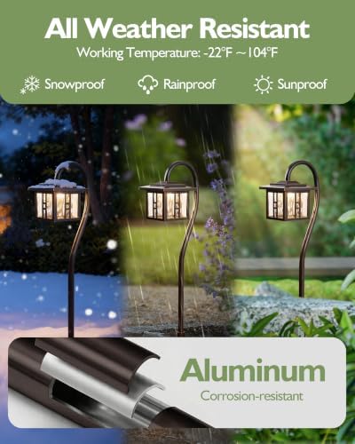 LITFIT Low Voltage Landscape Lighting, 4-Pack LED Pathway Lights Outdoor - Image 4
