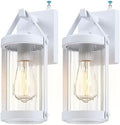 LONEDRUID 2 Pack Dusk to Dawn Sensor White Outdoor Wall Sconce Lightings by LONEDRUID