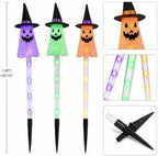 Dazzle Bright Solar Halloween Pathway Lights Outdoor, 6 Pack LED Ghost Stake Lights Waterproof Halloween Decoration, Solar Powered Landscape Light for Walkway Patio Yard Garden Porch Decor - Image 3