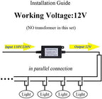 8Pack 5W Low Voltage Landscape Lights with Connectors Outdoor Lighting 24V AC/DC Focusing Lens LED Landscape Spotlights,600LM Warm White Waterproof Outdoor Garden Yard Lights - Image 6
