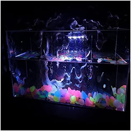 Glowing Stone Artificial Pebbles Glowing in The Dark, Fluorescent Stones for Aquarium Garden Decoration, Colored Solar Stones (Size : 500PCS) by Unknown