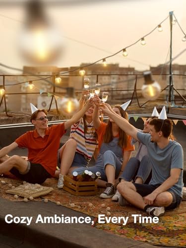 addlon 100FT Outdoor String Lights 54 G40 LED Bulbs Dimmable Waterproof - Image 6