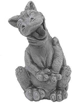 Massarelli's Little Darling Dragon Baby 'in Tune' w/Holiday Scarf & Santa Hat Christmas Accessories Decor- Solid Cast Stone Garden Statue - Durable, Lifelike Sculpture - Exterior & Interior Art - Image 2