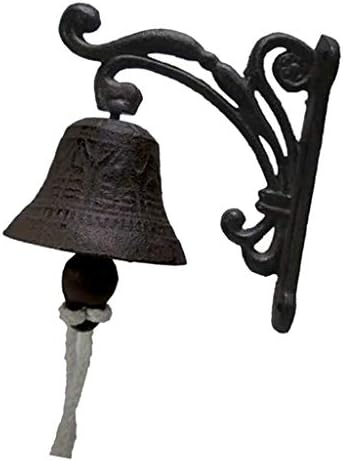 2X Cast Iron Door Dinner Bells Hanging Garden Bell Lawn, 3, As Described - Image 4