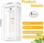 15" Motion Sensor Outdoor Wall Lights, Outdoor Sconces, 2 Pack - Image 6