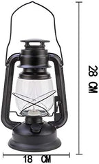 Farmhouse Rustic Accent Kerosene Dietz Electric Lantern Oil Lamp with Edison LED Bulb Black Matte Nightstand Table Lamps Antique Light Study Room 12 Inches Tall Cabin Kitchen Winery Restaurant Bar - Image 5
