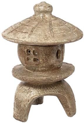 Solid Rock Stoneworks Small Round Pagoda- 12" Tall x 8- Buff by SolidRockStoneworksLLC