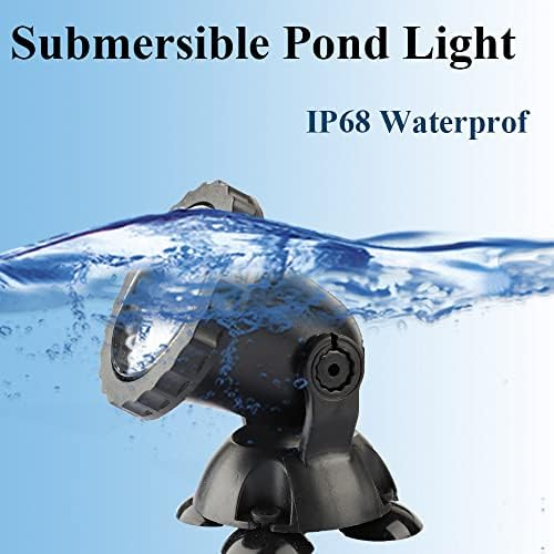 Pond Lights, Underwater Fountain Lights Color Changing Spotlight RGB Dimmable IP68 Waterproof Submersible Landscape Spot Lights for Outdoor Lawn Fountain Yard, 2 in Set - Image 4