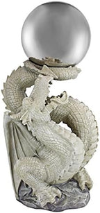 Design Toscano Sir Sagremor's Dragon Sculpture with Glass Gazing Orb by DesignToscano
