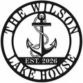 Personalized Lake House Decor, Custom Nautical Wall Decor, Nautical Decor for Home, Outdoor Metal Lake House Signs by ENFODREAM