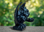 OLOMA Gothic Gargoyle Statue for Garden and Patio Architectural Decor Heavy Stone Sculpture with Detailed Classic Design Weather Resistant Outdoor Indoor Patio Lawn Entryway Accent - Image 3