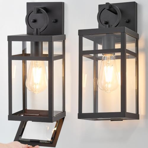 14 Inch Traditional Insect‑Proof Outdoor Wall Light Sconce 2‑Pack by ZMKMOK