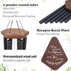 Retirement Wind Chimes Personalized, Retirement Gifts for Woman/Man, Teachers/Worker, Customized Wind Chimes, Decorative Wind Chimes Outdoor - Image 7
