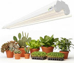 Active Grow Integrated Dual T8 4FT LED Grow Light - T8 Grow Lights for Indoor Plants, Propagation, Leafy Greens & Microgreens - 38W - Sun White Full Spectrum High CRI 95 - Linkable - 120-277V by ActiveGrowSustainableHorticulturalLighting