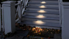 GKOLED 6 Pack LED Low Voltage Stair Lights, Linear Shape Cutoff Outdoor Step Lights, Landscape Lighting, 2W 9-15V AC/DC 3000K Waterproof Accent Deck Lights, Die-cast Aluminum, Glossy White - Image 6