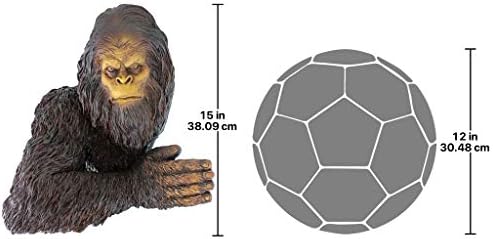Design Toscano DB583078 Bigfoot The Bashful Yeti Indoor/Outdoor Garden Tree Sculpture, 15 Inches Wide, 12 Inches Deep, 15 Inches High, Handcast Polyresin, Full Color Finish - Image 5