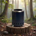 Tabletop Fire Pit for Outdoor Camping and Picnics, Black Stainless Steel Wood Burning Fireplace, 5.9 x 7.9 x 5.9 in Smokeless Firewood Stove, Portable Mini Fire Bowl for Backyard - Image 5