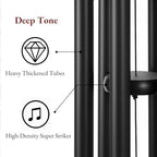Wind Chimes for Outside Deep Tone, 38" Large WindChimes with 6 Tubes, 100% Rustproof Aluminum, Memorial Gift or Garden Patio Porch and Outdoor Décor(Black) - Image 3
