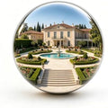 24 Inch Gazing Ball, Diameter Polished Reflective Smooth Garden Sphere by euppaury
