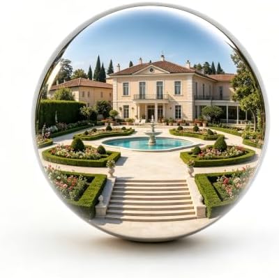 24 Inch Gazing Ball, Diameter Polished Reflective Smooth Garden Sphere by euppaury