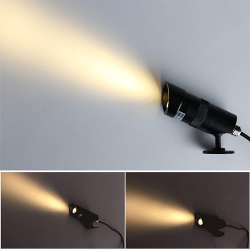 LED Landscape Spotlights- Mini Anti-Glare, 3W 12V-24V DC, IP67 Waterproof Garden Lights,Outdoor Decorative Lamps,Warm White 3000K, Black - Image 3