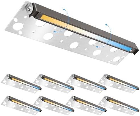 12 Pack 12 Inch Retaining Wall Lights,7W LED Hardscape Lighting,280LM 2700K-5000K 5CCT Outdoor Step Lights,IP65 Waterproof 12V-24V Low Voltage Landscape Lights For Patio Walls Stairs, ETL Certified by MWLighting