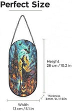 Halloween Witch Haunted Castle Pumpkin Bat Sun Catcher 10.2In - Image 3