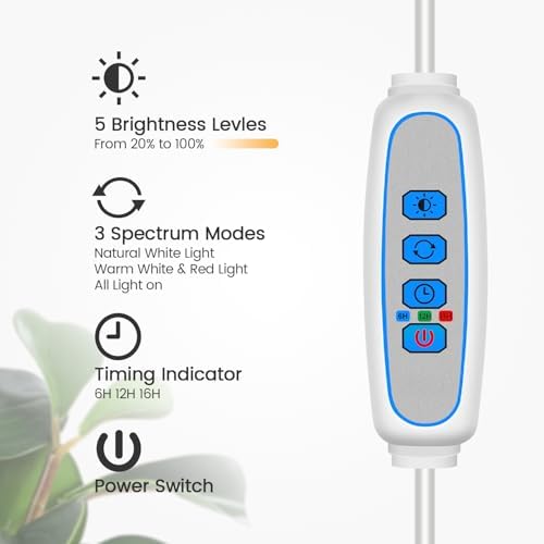 Garpsen Grow Light, Full Spectrum Plant Lights with Stand, for Large Plants - Image 6
