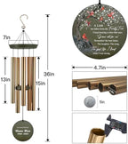 Personalized Memorial Cardinal Wind Chimes 30/36inch Decor Gifts - Image 7