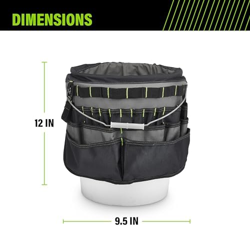 AWP Bucket Tool Organizer 51-pocket, Utility Tool Bag, 1 Pack - Image 4