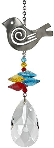 Woodstock Chimes Woodstock Rainbow Makers Collection, Crystal Fantasy, 4.5'' Bird Crystal Fantasies Crystal Suncatchers for Outdoor, Patio, Home or Garden Décor (CFBI) by WoodstockChimes