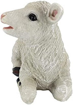 Design Toscano Sitting Yorkshire Lamb Garden Farm Animal Statue, 15 Inch - Image 4