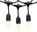 Westgate Lighting 24Ft Indoor/Outdoor Linkable LED String Lights, Commercial Grade with 12 Sockets & LED Bulbs – Bistro, Pergola, Deck, Patio, Market, Cafe, Gazebo, Party Decor by Westgate