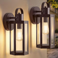 EJIAXIN 2 Pack Porch Lights Outdoor, 13" Brown Exterior Light Fixtures by WelcometoEJIAXIN