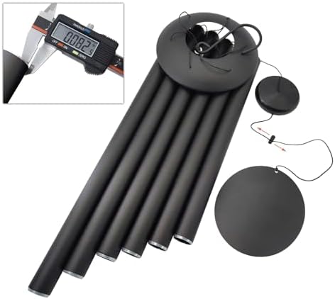 Suntimber Extra Large Wind Chimes for Outside Deep Tone,(Black,48") - Image 4