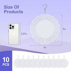 Sublimation Wind Spinner Blanks, 10 Pack Round Aluminum Blanks, 8 Inch - Image 5