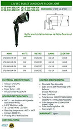 Westgate LED Low Voltage Landscape Spotlight - 12 Volt AC/DC Garden Light - Integrated LED - 400 Lumens - All Accessories Included (6 Watt, 5000K Cool White) - Image 5