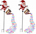 FJAKA Christmas Santa Solar Kettle Garden Lawn Decorative Lights by FJAKA