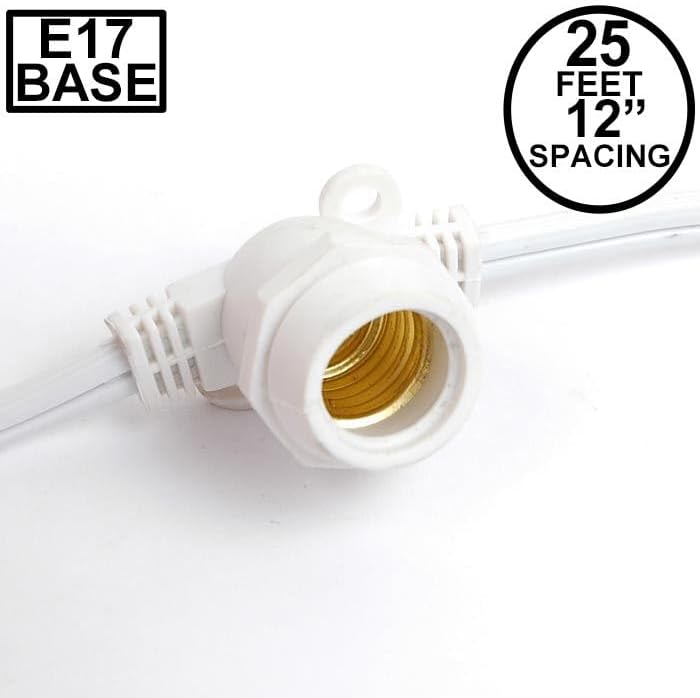 Novelty Lights 25 Feet Heavy Duty PVC Light String, 25 E17 Sockets - Image 2
