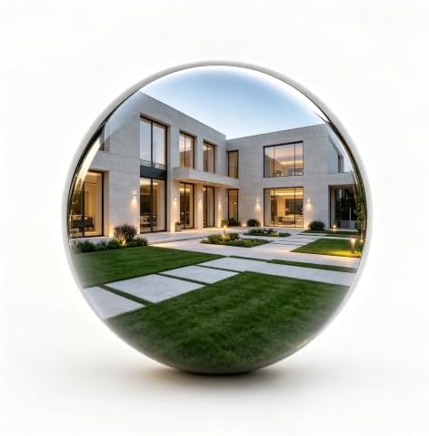 20 inch Gazing Ball, Diameter Polished Reflective Smooth Garden Sphere by euppaury
